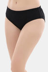 Clovia Medium Rise Three-Fourth Coverage Hipster Panty - Black — thumbnail 3