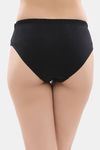Clovia Medium Rise Three-Fourth Coverage Hipster Panty - Black — thumbnail 4