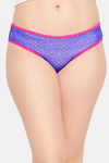 Clovia Low Rise Half Coverage Bikini Panty - Blue — thumbnail 1