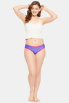 Clovia Low Rise Half Coverage Bikini Panty - Blue — thumbnail 5