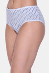 Clovia Medium Rise Three-Fourth Coverage Hipster Panty - Blue — thumbnail 3
