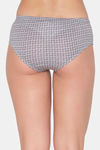 Clovia Medium Rise Three-Fourth Coverage Hipster Panty - Grey — thumbnail 4