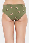 Clovia Medium Rise Three-Fourth Coverage Hipster Panty - Green — thumbnail 4