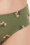 Clovia Medium Rise Three-Fourth Coverage Hipster Panty - Green — thumbnail 5
