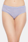 Clovia Medium Rise Three-Fourth Coverage Hipster Panty - Blue — thumbnail 1