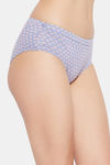 Clovia Medium Rise Three-Fourth Coverage Hipster Panty - Blue — thumbnail 2