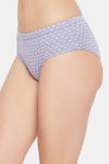 Clovia Medium Rise Three-Fourth Coverage Hipster Panty - Blue — thumbnail 3