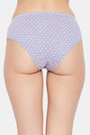 Clovia Medium Rise Three-Fourth Coverage Hipster Panty - Blue — thumbnail 4