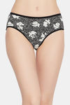 Clovia Medium Rise Three-Fourth Coverage Hipster Panty - Black — thumbnail 1