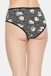 Clovia Medium Rise Three-Fourth Coverage Hipster Panty - Black — thumbnail 4