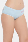 Clovia Medium Rise Three-Fourth Coverage Hipster Panty - Blue — thumbnail 2