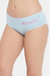 Clovia Medium Rise Three-Fourth Coverage Hipster Panty - Blue — thumbnail 3