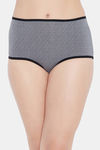 Clovia High Rise Three-Fourth Coverage Hipster Panty - Grey — thumbnail 1