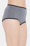 Clovia High Rise Three-Fourth Coverage Hipster Panty - Grey — thumbnail 2