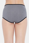 Clovia High Rise Three-Fourth Coverage Hipster Panty - Grey — thumbnail 4