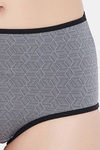 Clovia High Rise Three-Fourth Coverage Hipster Panty - Grey — thumbnail 5