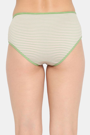 Clovia High Rise Three-Fourth Coverage Hipster Panty - Green — image 4
