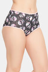 Clovia High Rise Three-Fourth Coverage Hipster Panty - Grey — thumbnail 2