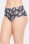Clovia High Rise Three-Fourth Coverage Hipster Panty - Grey — thumbnail 3