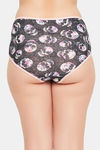 Clovia High Rise Three-Fourth Coverage Hipster Panty - Grey — thumbnail 4