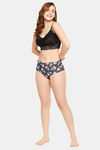 Clovia High Rise Three-Fourth Coverage Hipster Panty - Grey — thumbnail 5