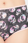 Clovia High Rise Three-Fourth Coverage Hipster Panty - Grey — thumbnail 6