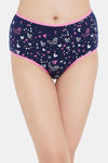 Clovia High Rise Three-Fourth Coverage Hipster Panty - Blue — thumbnail 1