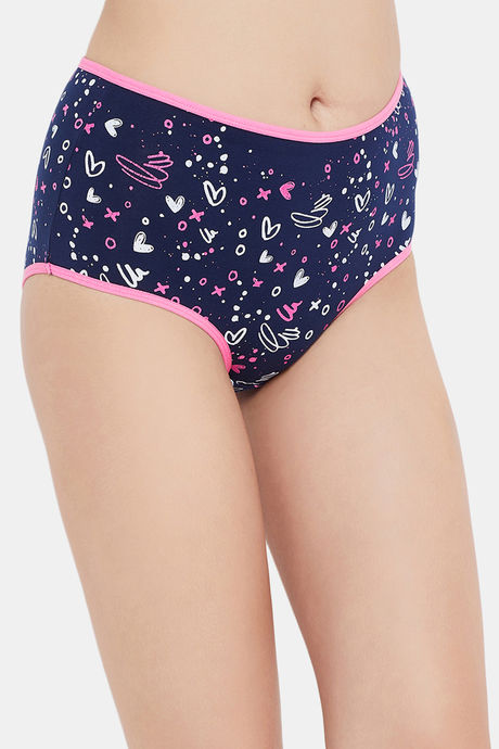 Clovia High Rise Three-Fourth Coverage Hipster Panty - Blue — image 2