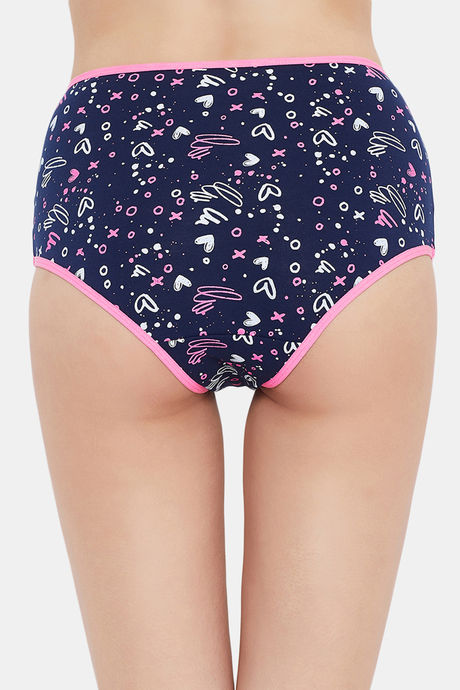 Clovia High Rise Three-Fourth Coverage Hipster Panty - Blue — image 4