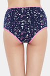 Clovia High Rise Three-Fourth Coverage Hipster Panty - Blue — thumbnail 4