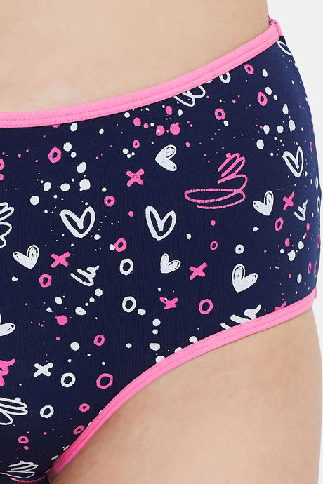Clovia High Rise Three-Fourth Coverage Hipster Panty - Blue — image 5