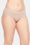Clovia Medium Rise Three-Fourth Coverage Hipster Panty - Beige — thumbnail 2