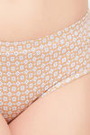 Clovia Medium Rise Three-Fourth Coverage Hipster Panty - Beige — thumbnail 6