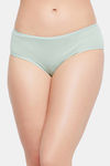 Clovia Medium Rise Three-Fourth Coverage Hipster Panty - Green — thumbnail 1