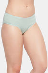 Clovia Medium Rise Three-Fourth Coverage Hipster Panty - Green — thumbnail 2