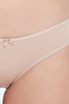 Clovia Low Rise Half Coverage Bikini Panty - Beige — thumbnail 5