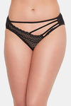 Clovia Low Rise Half Coverage Bikini Panty - Black — thumbnail 1