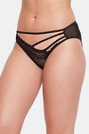 Clovia Low Rise Half Coverage Bikini Panty - Black — thumbnail 3