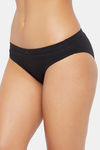 Clovia Low Rise Half Coverage Bikini Panty - Black — thumbnail 3