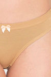 Clovia Low Rise Half Coverage Bikini Panty - Nude — thumbnail 5