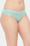 Clovia Low Rise Half Coverage Bikini Panty - Green — thumbnail 2