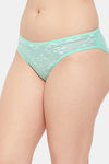 Clovia Low Rise Half Coverage Bikini Panty - Green — thumbnail 3