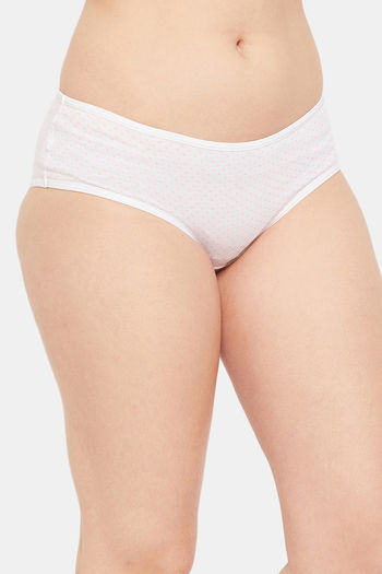 Clovia Medium Rise Three-Fourth Coverage Hipster Panty - White — image 2