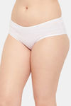 Clovia Medium Rise Three-Fourth Coverage Hipster Panty - White — thumbnail 3