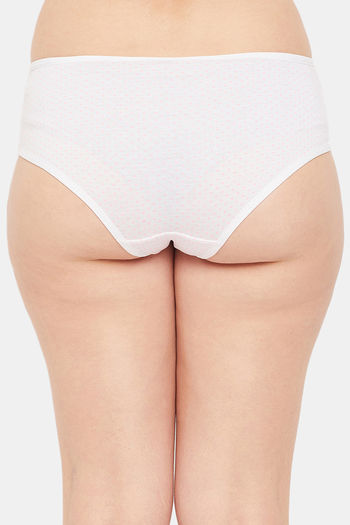 Clovia Medium Rise Three-Fourth Coverage Hipster Panty - White — image 4