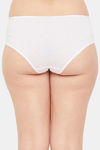 Clovia Medium Rise Three-Fourth Coverage Hipster Panty - White — thumbnail 4