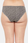 Clovia Low Rise Half Coverage Bikini Panty - Grey — thumbnail 4