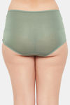Clovia High Rise Three-Fourth Coverage Hipster Panty - Green — thumbnail 4