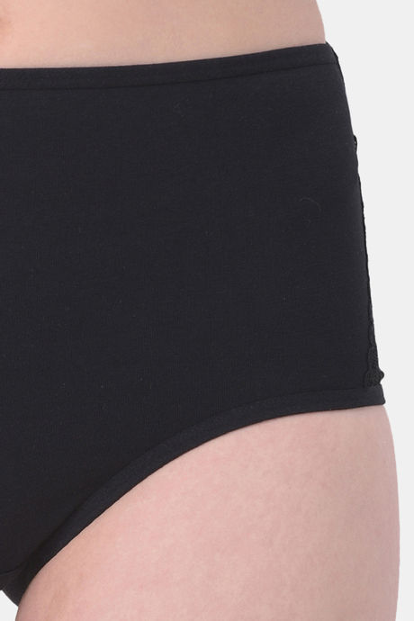 Clovia High Rise Cotton Hipster Panty - Black — image 5
