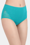 Clovia High Rise Cotton Hipster Panty - Green — thumbnail 2